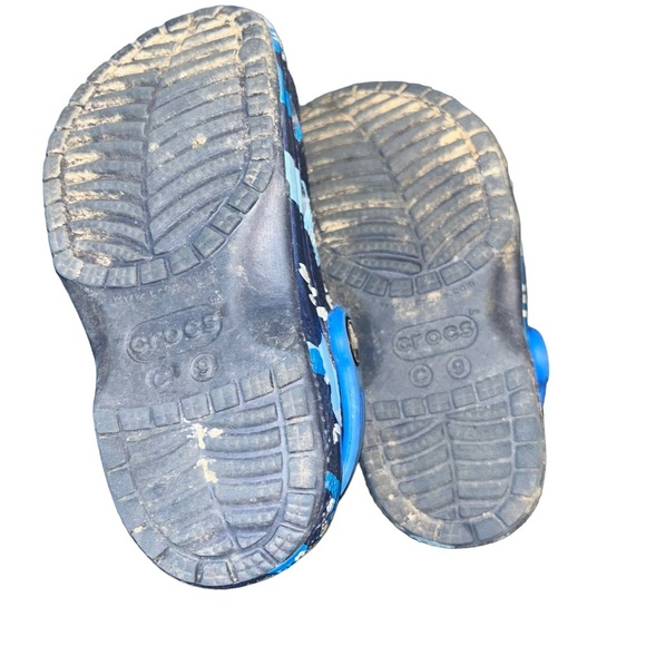 Kids CROCS Classic Camo Clog Blue toddler size 9 child - Picture 4 of 4